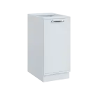 QS - 4D spodní skříňka, 1-dveřová, pravá, 900x400x600, bílá